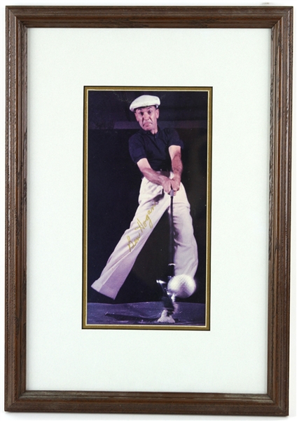 1980s Ben Hogan Nine Time Major Champion Signed 13" x 19" Framed Photo (JSA)