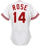 1989 Pete Rose Cincinnati Reds Signed Home Jersey (MEARS LOA/JSA)