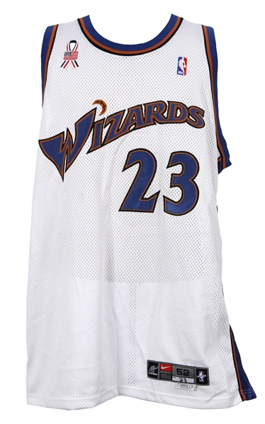 2001-02 Michael Jordan Washington Wizards Home Jersey (MEARS LOA)
