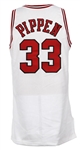 1993-94 Scottie Pippen Chicago Bulls Home Jersey w/ James Jordan Memorial Band (MEARS LOA)