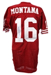 1991-92 Joe Montana San Francisco 49ers Signed Home Jersey (MEARS LOA/JSA)