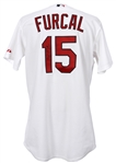 2011 Rafael Furcal St. Louis Cardinals Signed Game Worn Home Jersey (MEARS LOA/JSA)