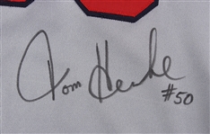 1995 Tom Henke St. Louis Cardinals Signed Game Worn Road Jersey (MEARS LOA/JSA) Final Season