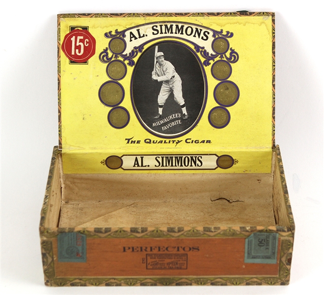 1924-27 Al Simmons Philadelphia Athletics "Milwaukees Favorite" Erlinda Cigar Box
