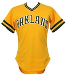 1985 Alfredo Griffin Oakland Athletics Game Worn Alternate Jersey (MEARS LOA)