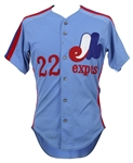 1980 Stan Bahnsen Montreal Expos Game Worn Road Jersey (MEARS LOA)