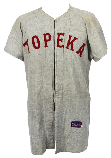 1956 Topeka Hawks #17 Game Worn Road Jersey (MEARS LOA)