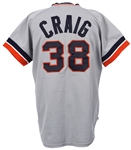 1981 Roger Craig Detroit Tigers Game Worn Road Jersey (MEARS LOA)