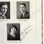 1922 Autographed Curly Lambeau Green Bay East Aeroplane High School Yearbook –Earliest Known Packers Era Signature! (JSA)