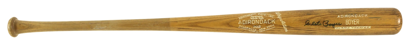1960 Clete Boyer New York Yankees Signed Adirondack Professional Model Game Used Bat (MEARS LOA/JSA)