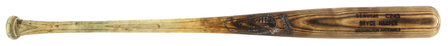 2012 Bryce Harper Washington Nationals Louisville Slugger Professional Model Game Used Bat (MEARS A9) Rookie Season