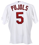 2001 Albert Pujols St. Louis Cardinals Signed Game Worn Home Jersey (MEARS A10/Full JSA Letter/Charity Letter) Rookie of the Year Season