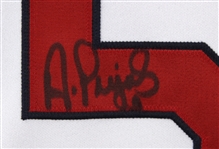 2001 Albert Pujols St. Louis Cardinals Signed Game Worn Home Jersey (MEARS A10/Full JSA Letter/Charity Letter) Rookie of the Year Season