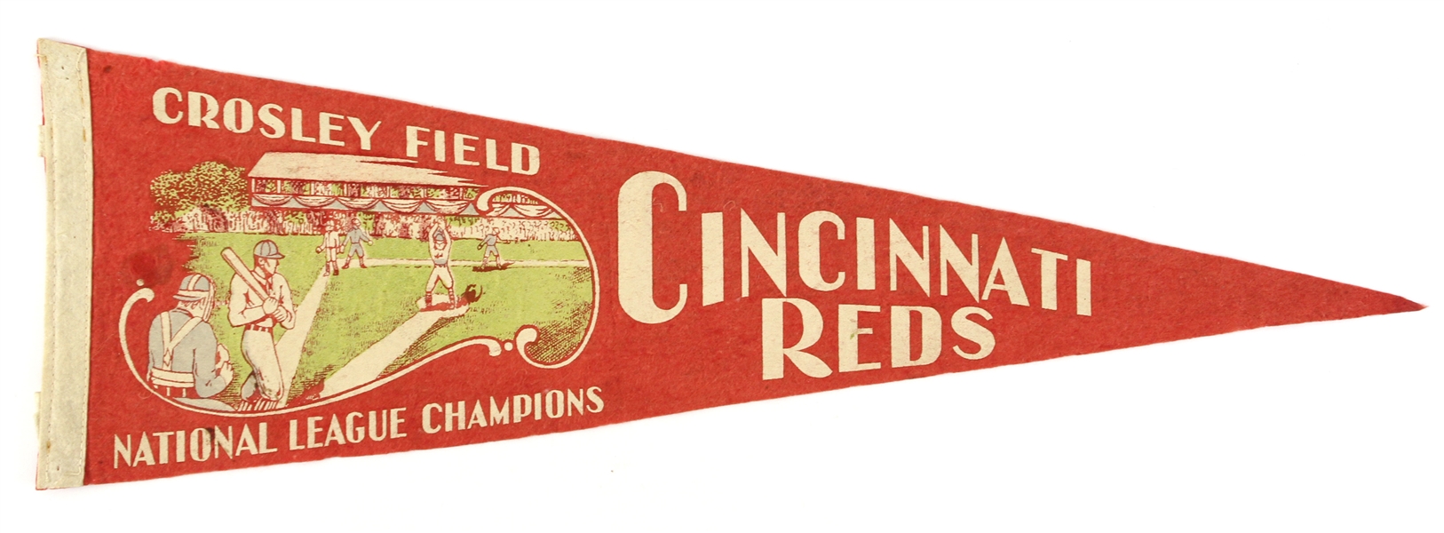 1939-40 Cincinnati Reds National League Champions Crosley Field 26" Pennant