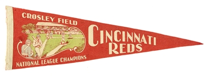 1939-40 Cincinnati Reds National League Champions Crosley Field 26" Pennant