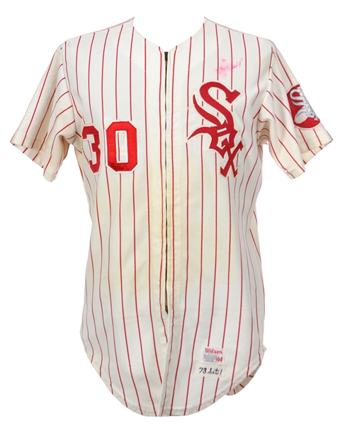 1973 Bucky Dent Chicago White Sox Home Jersey (MEARS LOA)