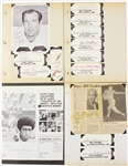 1930's-70's Football & Other Sports Scrapbook Pages Signed Cut Collection - Lot of 400 Signatures w/ Pele, Don Hutson, Arthur Ashe, Vince Lombardi, George Halas & More(JSA)