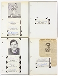 1930's-70's Football & Other Sports Scrapbook Pages Signed Cut Collection - Lot of 400 Signatures w/ Pele, Don Hutson, Arthur Ashe, Vince Lombardi, George Halas & More(JSA)