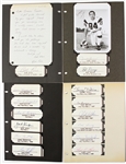 1930's-70's Football & Other Sports Scrapbook Pages Signed Cut Collection - Lot of 400 Signatures w/ Pele, Don Hutson, Arthur Ashe, Vince Lombardi, George Halas & More(JSA)