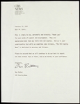 1985 Dan Rather CBS Evening News Anchor Signed Letter (JSA)
