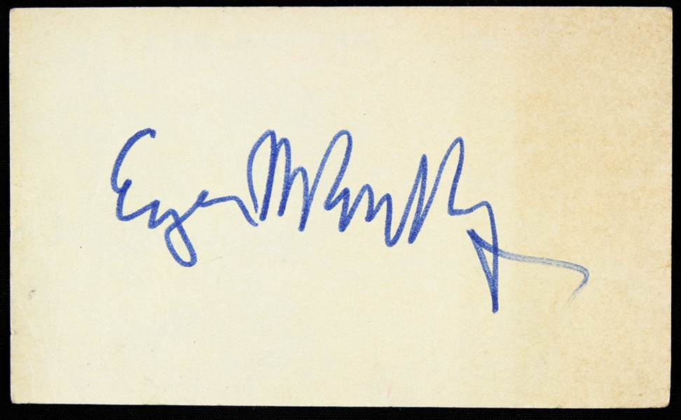 1970s Eugene McCarthy Minnesota Politician Signed Citizens For McCarthy Contribution Card (JSA)