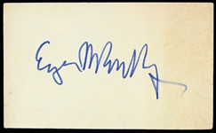 1970s Eugene McCarthy Minnesota Politician Signed Citizens For McCarthy Contribution Card (JSA)