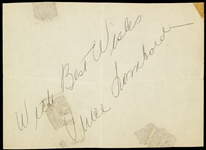 1960s Vince Lombardi Green Bay Packers Signed Cut (JSA)