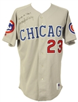 1993 Ryne Sandberg Chicago Cubs Autographed Road Jersey (MEARS A5)