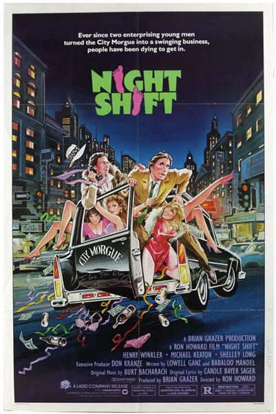 1982 Henry Winkler Signed Night Shift 27" x 41" Original One Sheet Movie Poster (JSA)