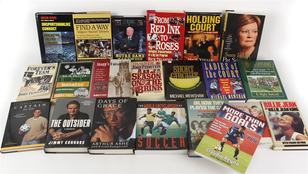 1980s-2000s Sports Books & Golf Hat Collection - Lot of 59
