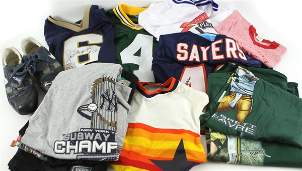 1980s-2000s Sports Apparel Collection - Lot of 72 w/ Signed Items, Shirts, Jackets, Jerseys, Hats & More (JSA)