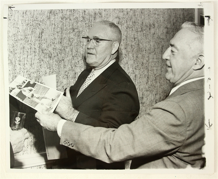 1958 Rogers Hornsby Frankie Frisch 8" x 10" Photo 