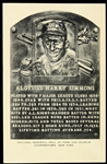 1953-63 Al Simmons Philadelphia Athletics White ArtVue Hall of Fame Postcard