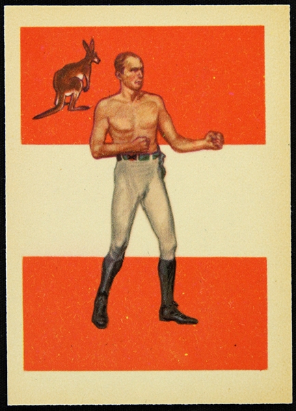 1956 Bob Fitzsimmons KO Specialist Adventure Trading Card