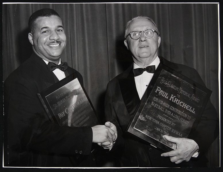 1954 Roy Campanella Paul Krichell Dodgers/Yankees 6.5" x 8.5" Original Photo 