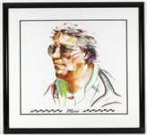 1995 Mario Andretti Champion Indy Car Racer Signed 35" x 38" Framed Lithograph (JSA) 24/500
