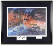 1998 Bobby Rahal Champion Indy Car Racer Signed 27" x 32" Framed Lithograph (JSA) 429/500