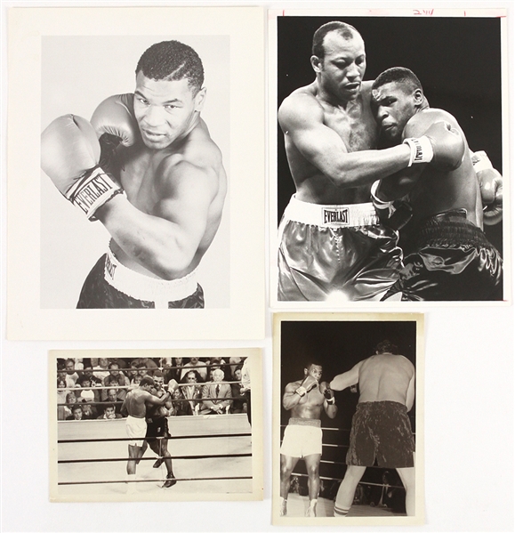 1986-87 Mike Tyson World Heavyweight Champion Original Photo Collection - Lot of 4