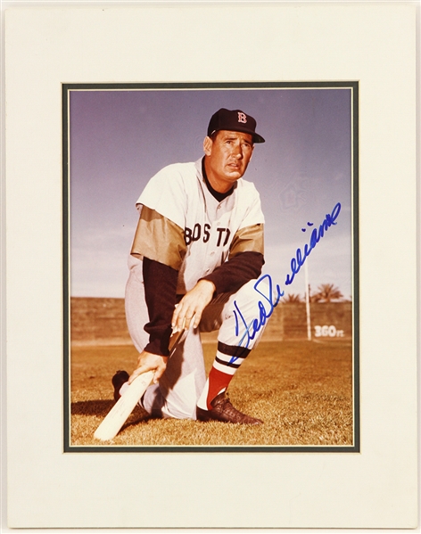 1990s Ted Williams Boston Red Sox Signed 11" x 14" Matted Photo (JSA)