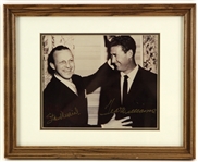 1990s Ted Williams Stan Musial Red Sox/Cardinals Signed 13" x 15" Framed Photo (JSA)