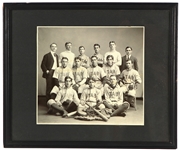 1900-10 TAB Baseball Team 15" x 18" Framed Studio Photo