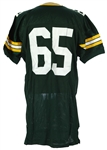 1991-92 Ron Hallstrom Green Bay Packers Home Jersey (MEARS LOA)