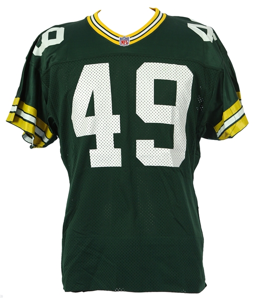 1991 Green Bay Packers #49 Practice/Preseason Home Jersey (MEARS LOA)