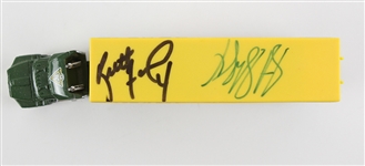 1993 Brett Favre Sterling Sharpe Green Bay Packers Signed 75th Anniversary Matchbox Big Rig w/ Original Box (JSA)