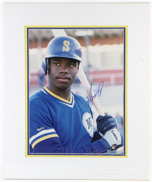 1989 Ken Griffey Jr. Seattle Mariners Signed 20" x 24" Matted Photo (JSA)