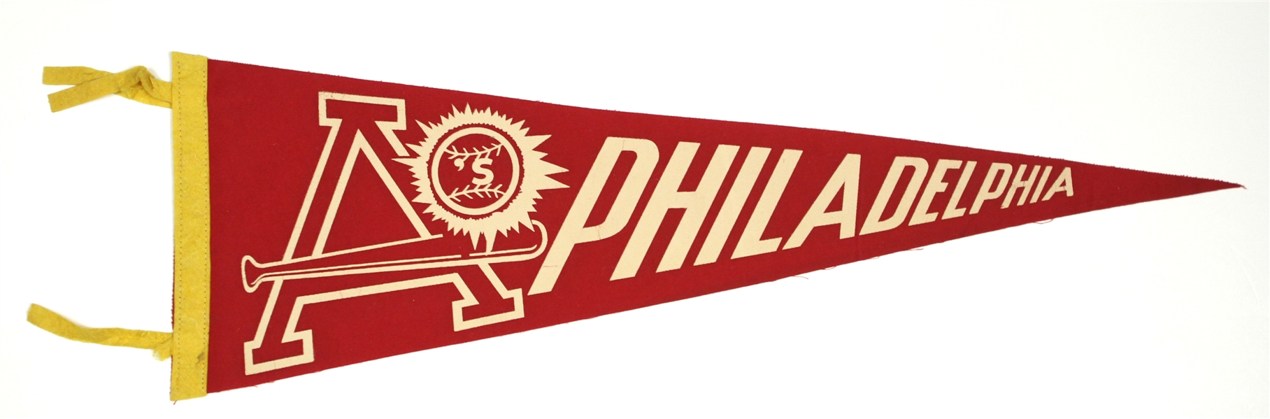 1940s Philadelphia A’s Rare Design 27” Pennant
