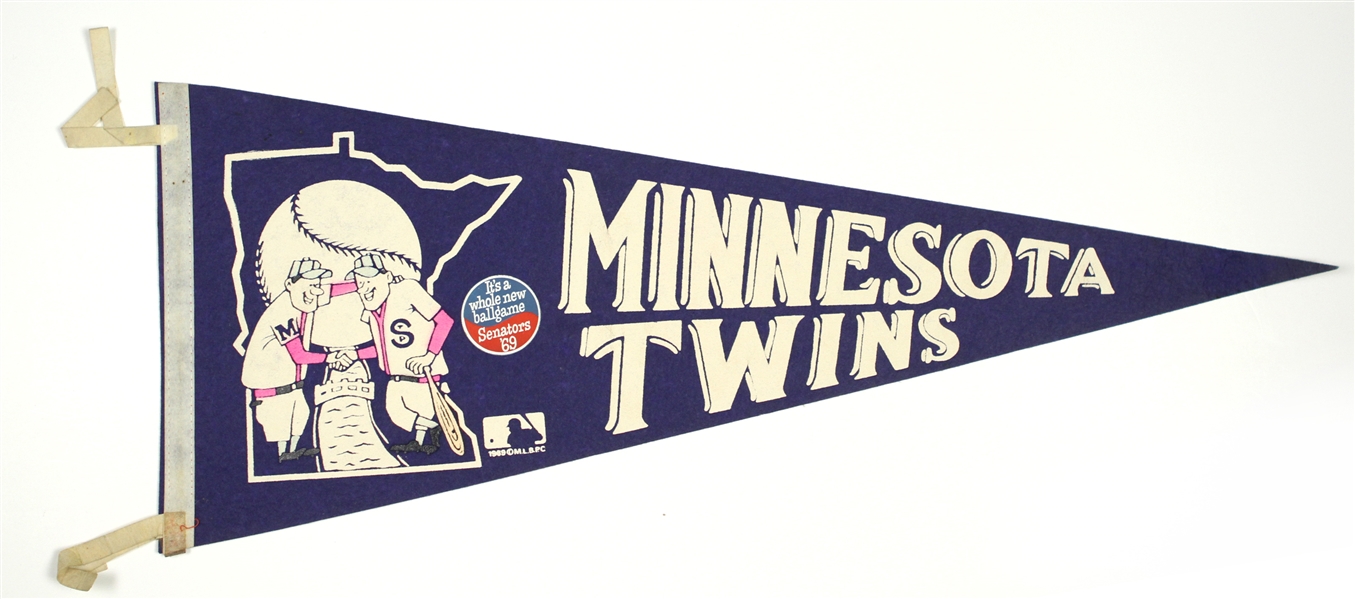 1969 Minnesota Twins (It’s A Whole New Ballgame Senators ’69) 29” Full Size Pennant  