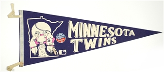 1969 Minnesota Twins (It’s A Whole New Ballgame Senators ’69) 29” Full Size Pennant  