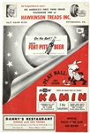 1957 Pittsburgh Pirates vs. Milwaukee Braves Scorecard