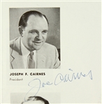 1957 Milwaukee Braves Autographed Yearbook (25) (JSA & Notarized letter from original owner)